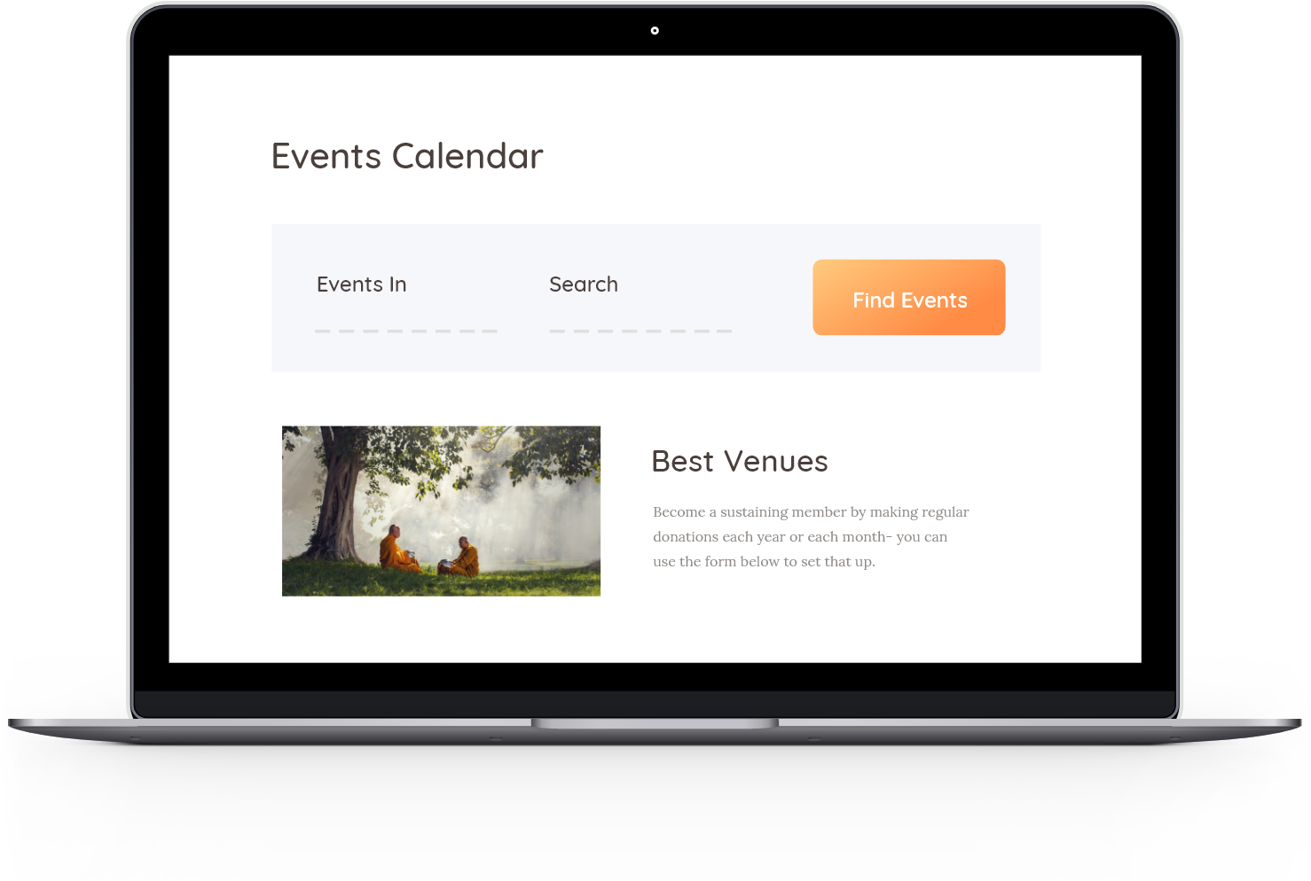 events interface